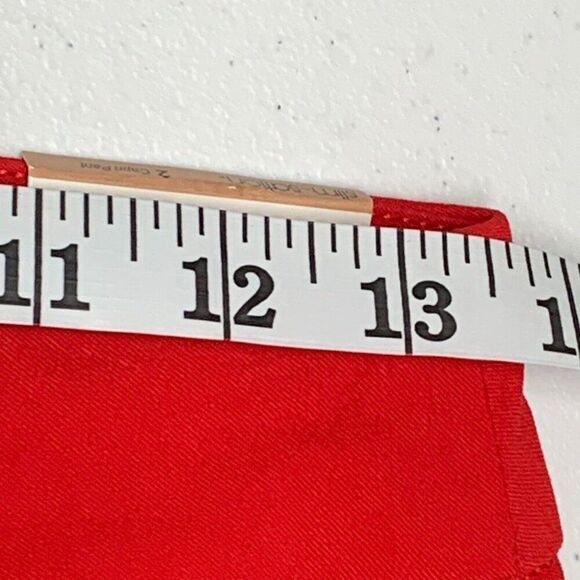 SlimSation Capri Crop Pants sz 2 Red Stretch Pull on Inseam 21" New NWT - Picture 4 of 10